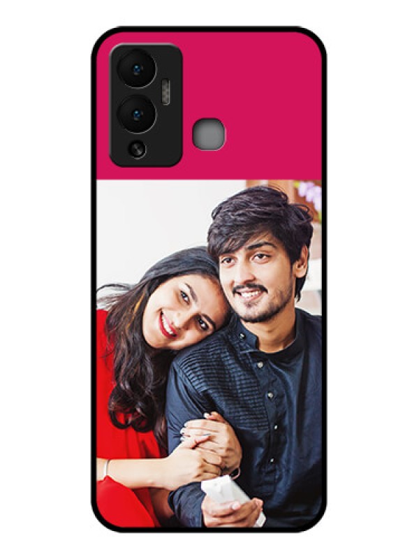 Custom Infinix Hot 12 Play Custom Glass Mobile Case - Anniversary Cover Design