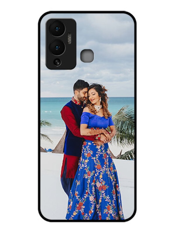 Custom Infinix Hot 12 Play Photo Printing on Glass Case - Upload Full Picture Design