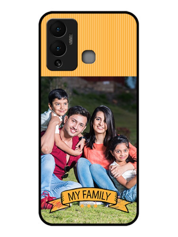 Custom Infinix Hot 12 Play Custom Glass Phone Case - My Family Design