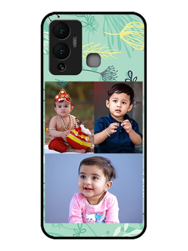 Custom Infinix Hot 12 Play Photo Printing on Glass Case - Forever Family Design