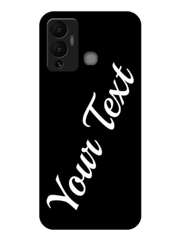 Custom Infinix Hot 12 Play Custom Glass Mobile Cover with Your Name