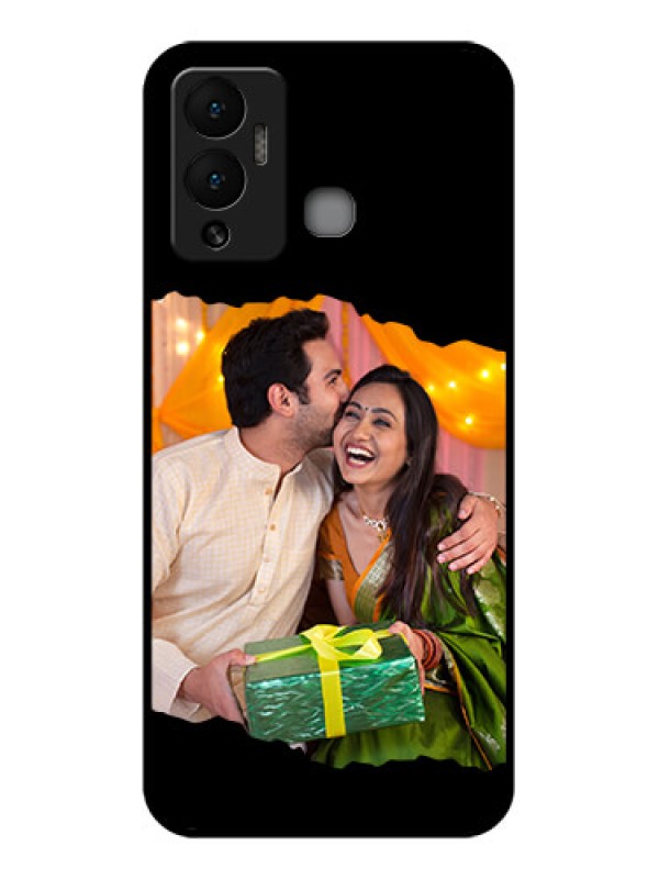 Custom Infinix Hot 12 Play Custom Glass Phone Case - Tear-off Design