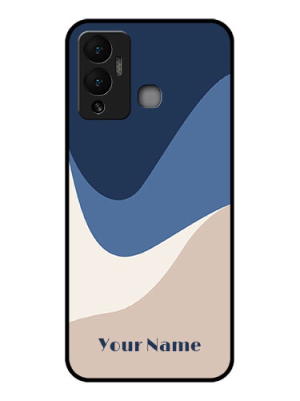 Custom Infinix Hot 12 Play Custom Glass Phone Case - Abstract Drip Art Design