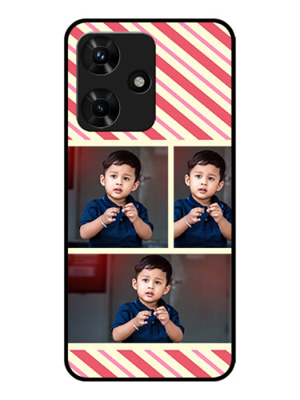 Custom Infinix Hot 30i Personalized Glass Phone Case - Picture Upload Mobile Case Design