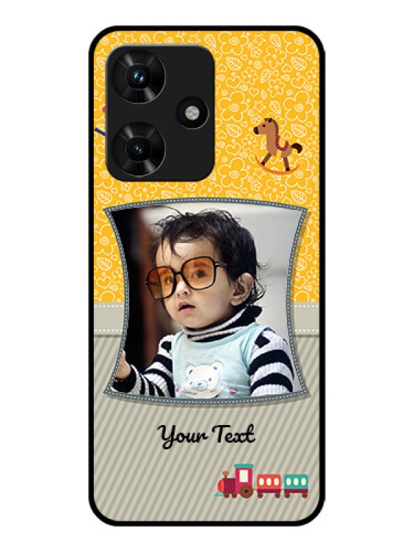 Custom Infinix Hot 30i Personalized Glass Phone Case - Baby Picture Upload Design