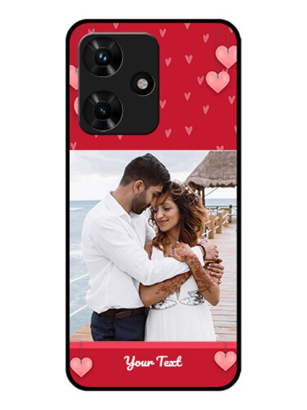 Custom Infinix Hot 30i Custom Glass Phone Case - Valentines Day Design