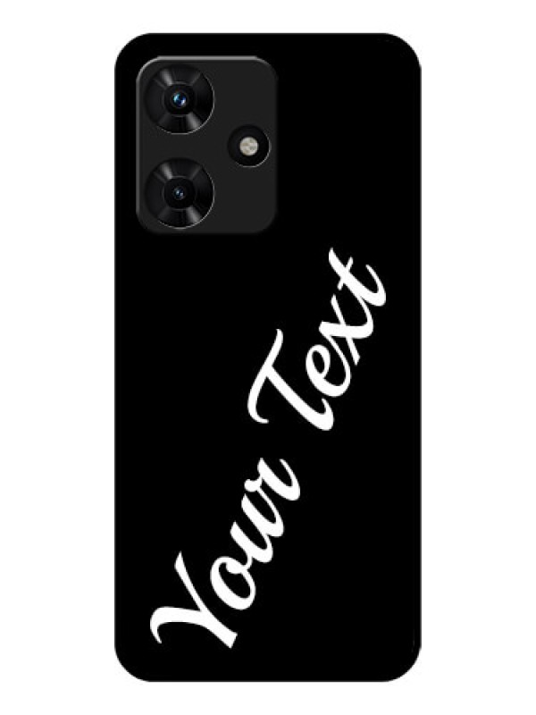 Custom Infinix Hot 30i Custom Glass Mobile Cover with Your Name