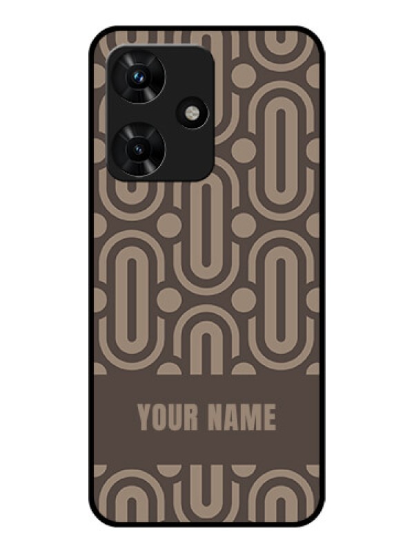 Custom Infinix Hot 30i Custom Glass Phone Case - Captivating Zero Pattern Design