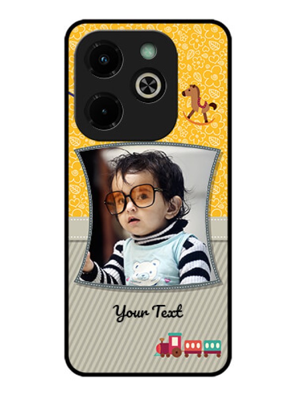 Custom Infinix Hot 40I Custom Glass Phone Case - Baby Picture Upload Design