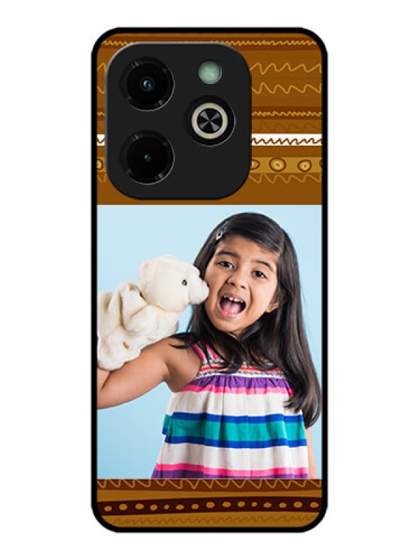 Custom Infinix Hot 40I Custom Glass Phone Case - Friends Picture Upload Design