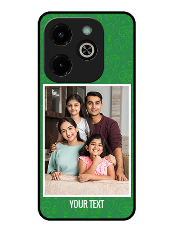 Custom Infinix Hot 40I Custom Glass Phone Case - Picture Upload Design