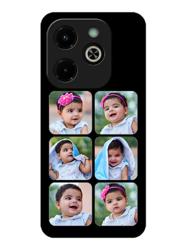 Custom Infinix Hot 40I Custom Glass Phone Case - Multiple Pictures Design