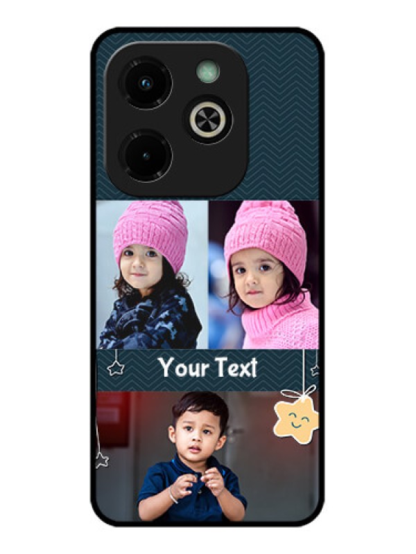 Custom Infinix Hot 40I Custom Glass Phone Case - Hanging Stars Design