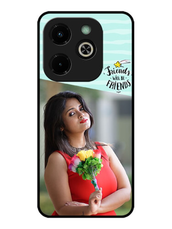 Custom Infinix Hot 40I Custom Glass Phone Case - Friends Picture Icon Design