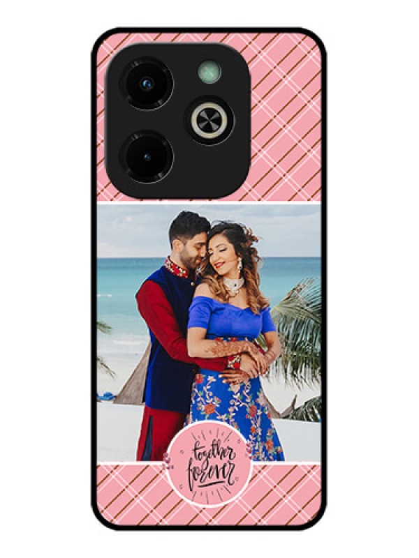 Custom Infinix Hot 40I Custom Glass Phone Case - Together Forever Design