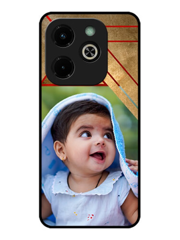 Custom Infinix Hot 40I Custom Glass Phone Case - Gradient Abstract Texture Design