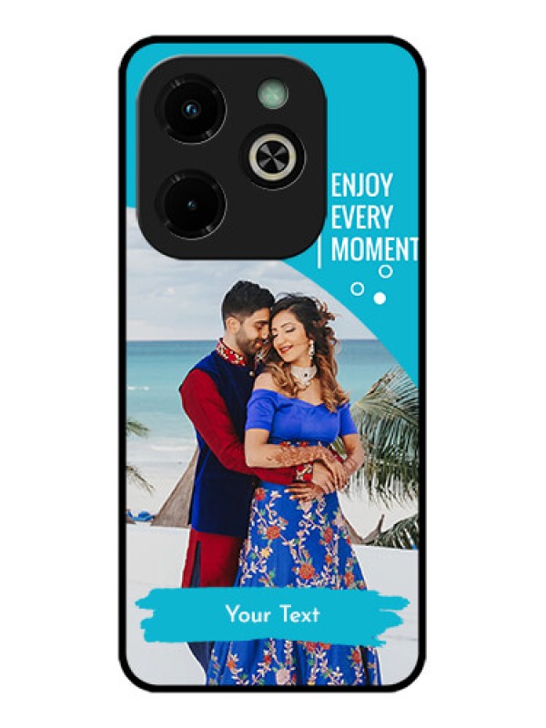 Custom Infinix Hot 40I Custom Glass Phone Case - Happy Moment Design