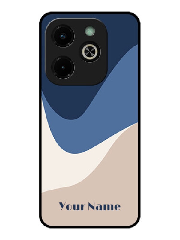 Custom Infinix Hot 40I Custom Glass Phone Case - Abstract Drip Art Design