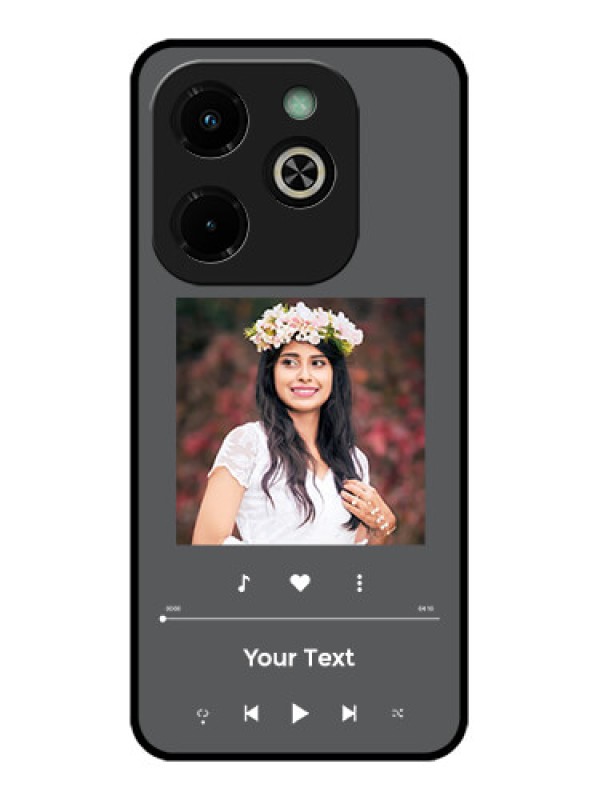 Custom Infinix Hot 40I Custom Glass Phone Case - Play The Music Design