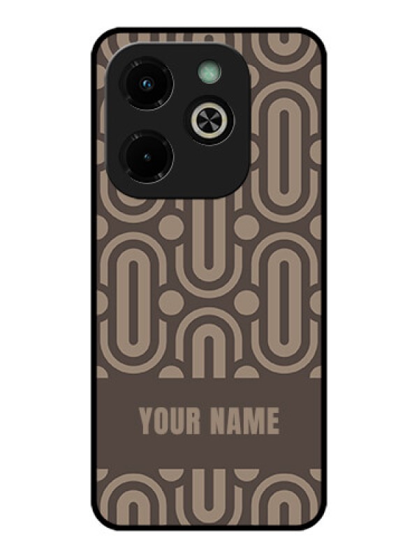 Custom Infinix Hot 40I Custom Glass Phone Case - Captivating Zero Pattern Design