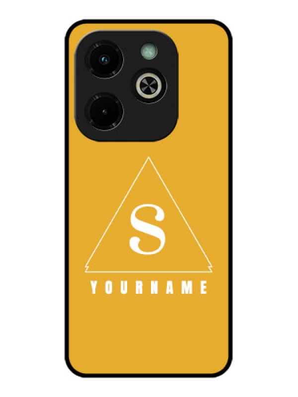 Custom Infinix Hot 40I Custom Glass Phone Case - Simple Triangle Design