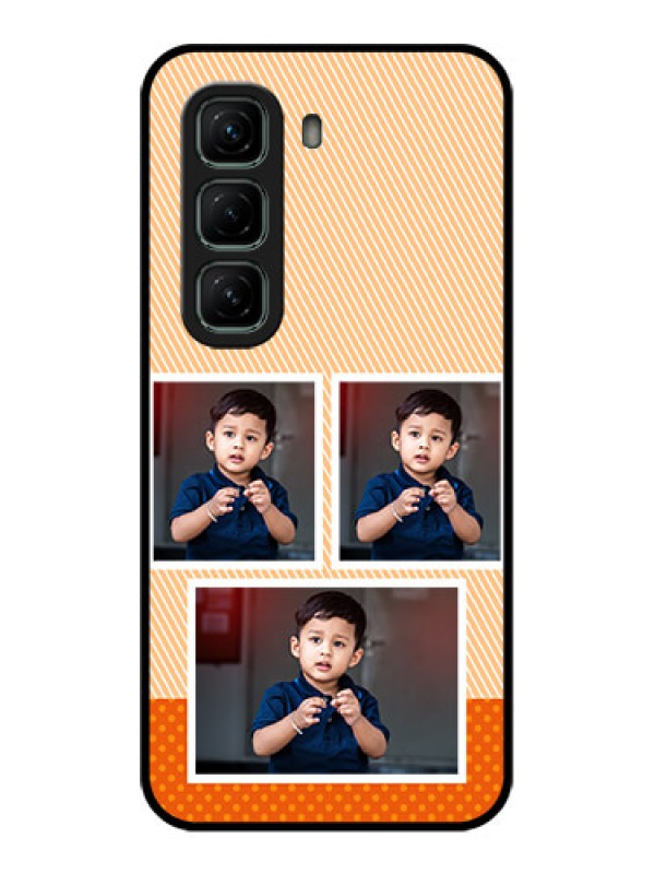 Custom Infinix Hot 50 5G Custom Glass Phone CaseBulk Photos Upload Design