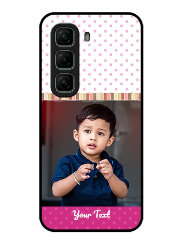 Custom Infinix Hot 50 5G Custom Glass Phone CaseCute Girls Cover Design