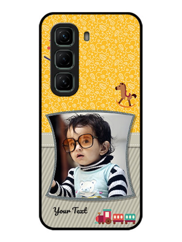 Custom Infinix Hot 50 5G Custom Glass Phone CaseBaby Picture Upload Design