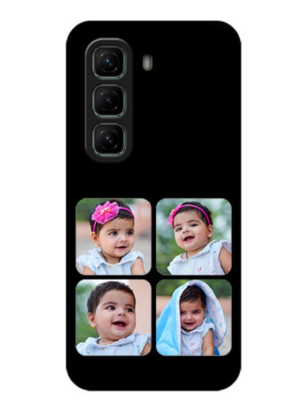 Custom Infinix Hot 50 5G Custom Glass Phone CaseMultiple Pictures Design