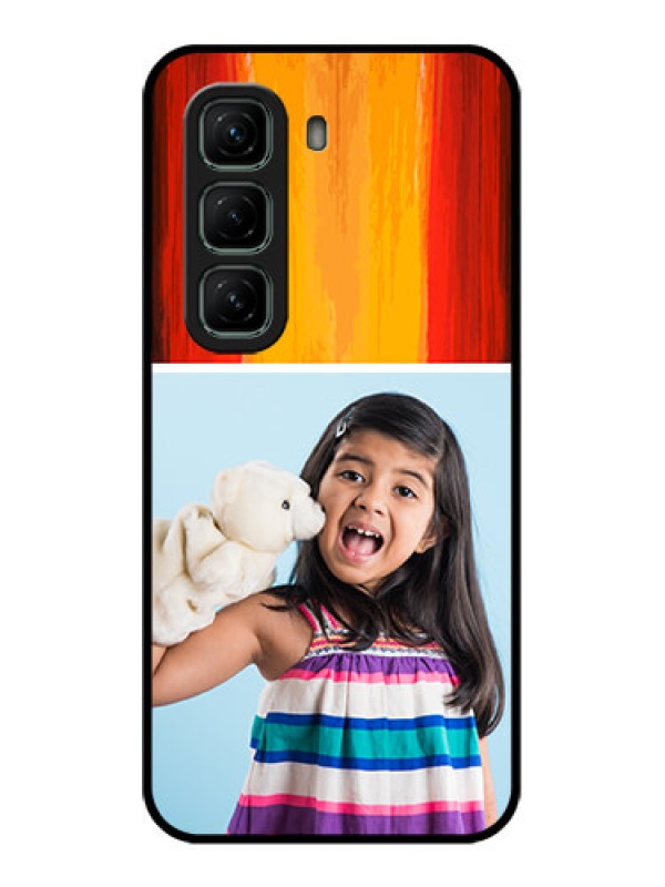 Custom Infinix Hot 50 5G Custom Glass Phone CaseMulti Color Design