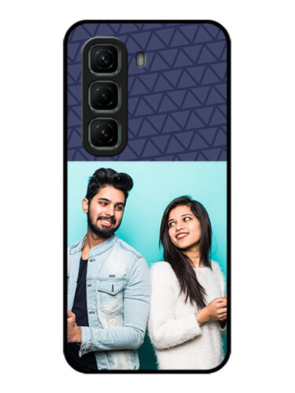 Custom Infinix Hot 50 5G Custom Glass Phone CaseWith Best Friends Design