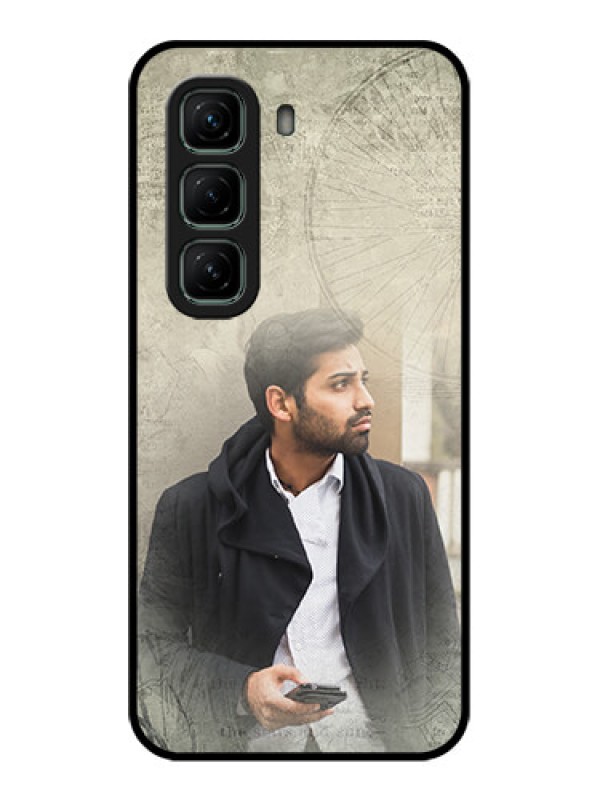 Custom Infinix Hot 50 5G Custom Glass Phone CaseWith Vintage Design