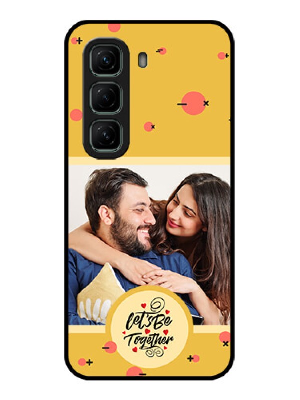 Custom Infinix Hot 50 5G Custom Glass Phone CaseLets Be Together Design