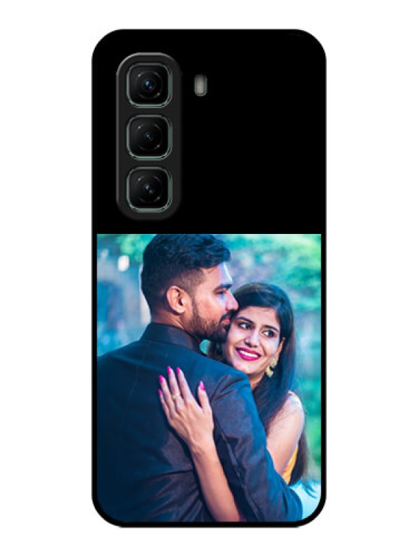 Custom Infinix Hot 50 5G Custom Glass Phone Case - Upload Full Picture With Custom Color Design