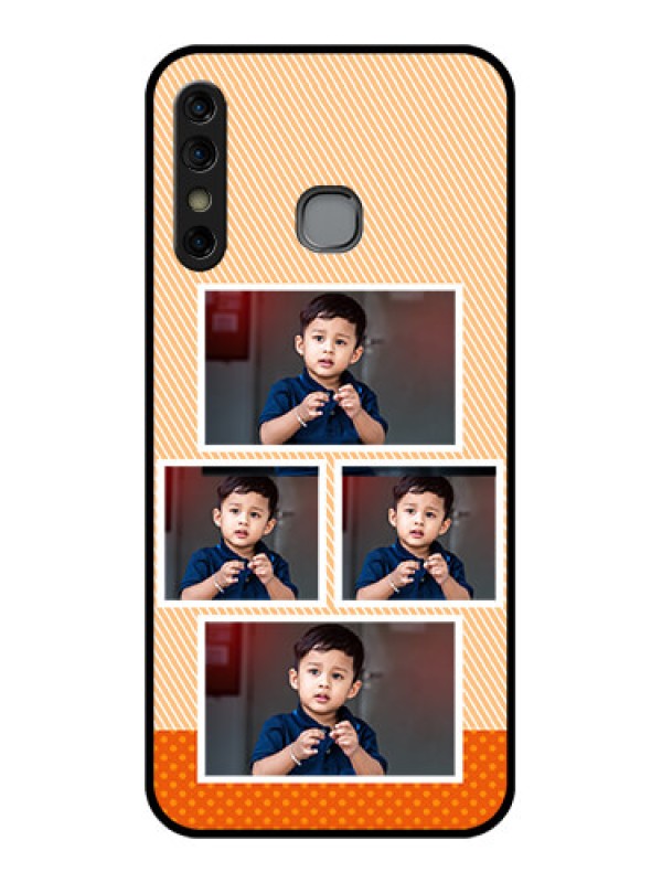 Custom Infinix Hot 8 Custom Glass Phone Case - Bulk Photos Upload Design