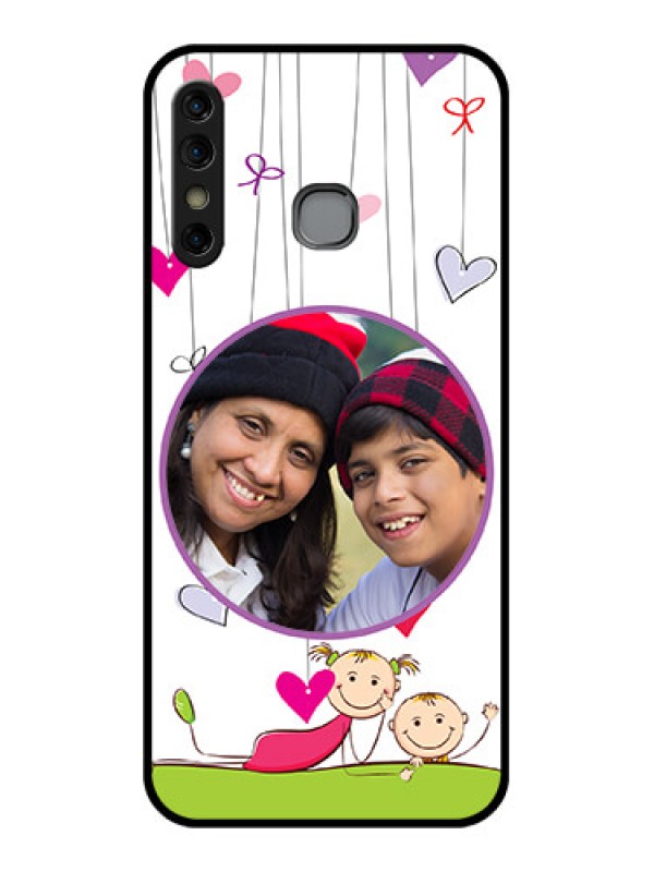 Custom Infinix Hot 8 Custom Glass Phone Case - Cute Kids Phone Case Design