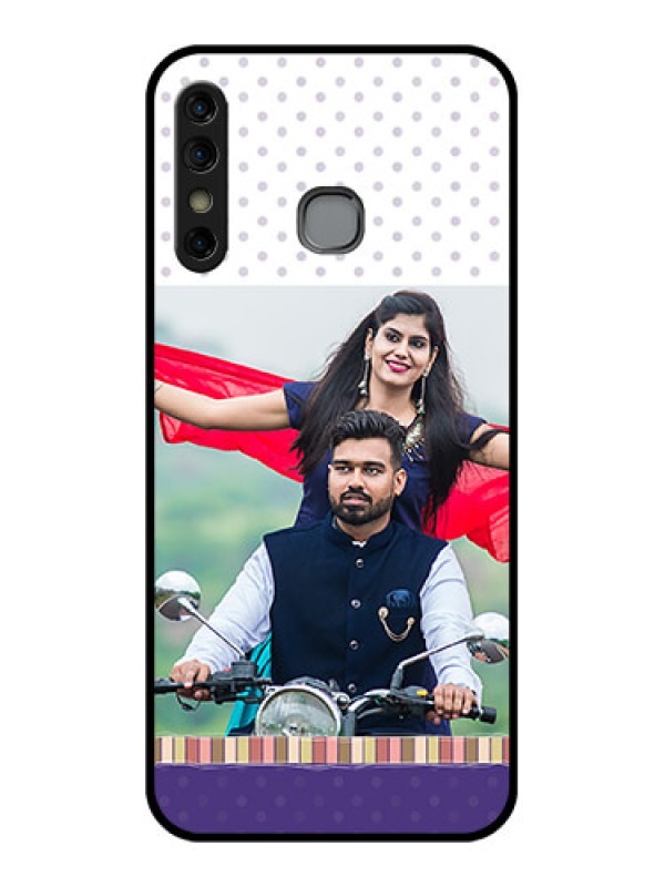 Custom Infinix Hot 8 Custom Glass Phone Case - Cute Family Design