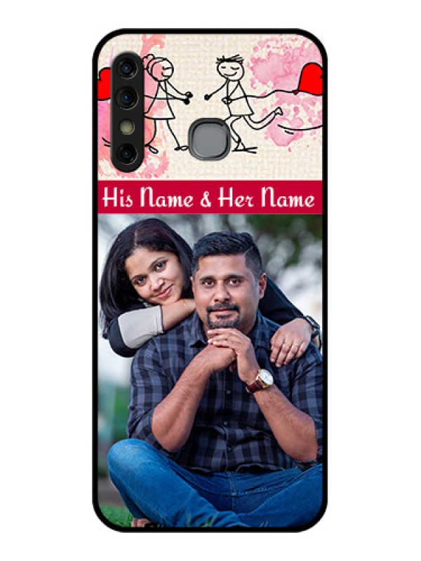 Custom Infinix Hot 8 Custom Glass Phone Case - You And Me Case Design