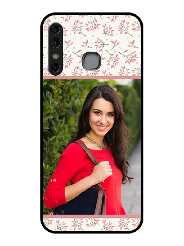 Custom Infinix Hot 8 Custom Glass Phone Case - Stunning Floral Design