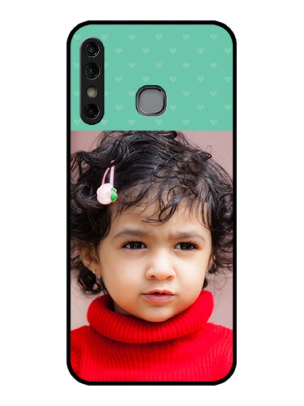 Custom Infinix Hot 8 Custom Glass Phone Case - Lovers Picture Design