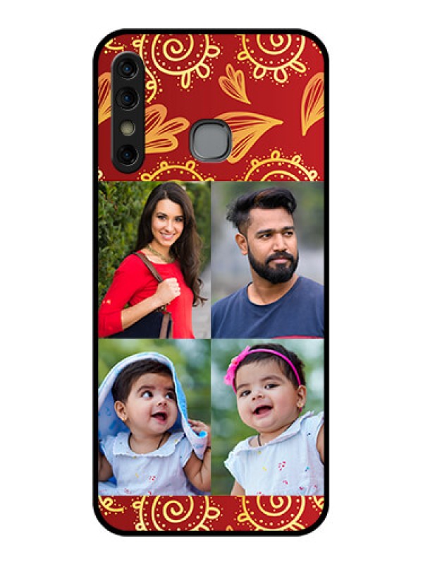 Custom Infinix Hot 8 Custom Glass Phone Case - 4 Image Traditional Design