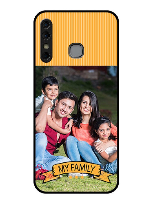 Custom Infinix Hot 8 Custom Glass Phone Case - My Family Design