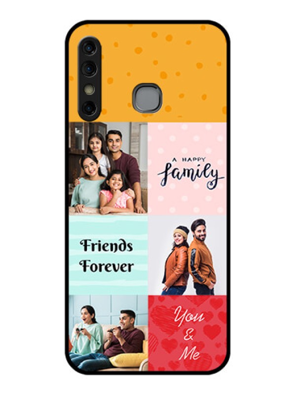 Custom Infinix Hot 8 Custom Glass Phone Case - Images With Quotes Design