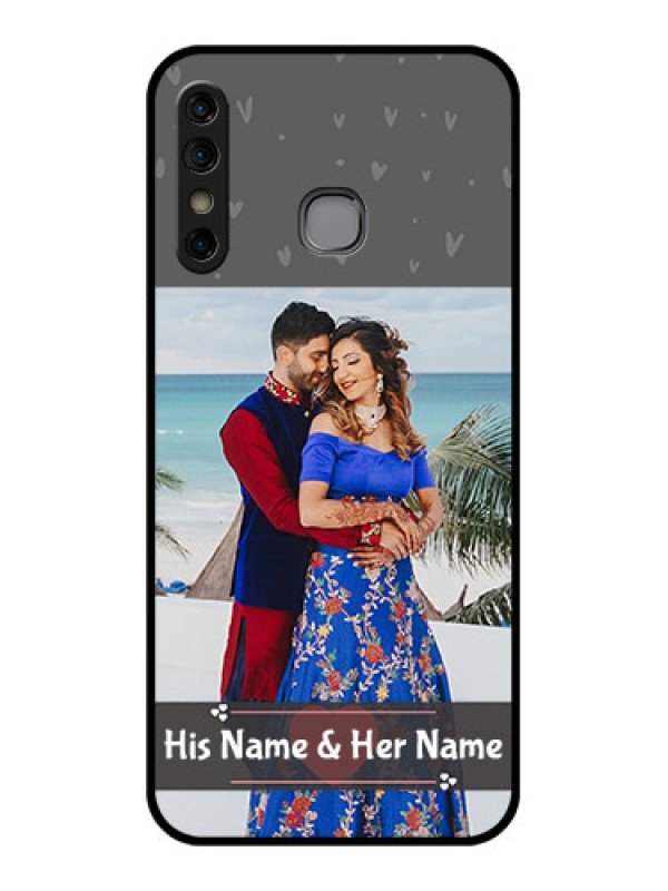 Custom Infinix Hot 8 Custom Glass Phone Case - Buy Love Design With Photo Online