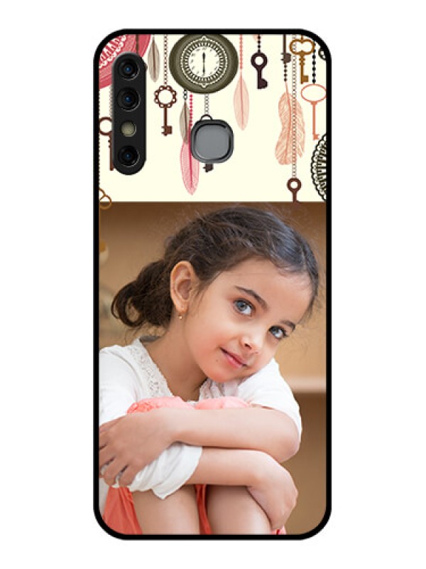 Custom Infinix Hot 8 Custom Glass Phone Case - Boho Style Design