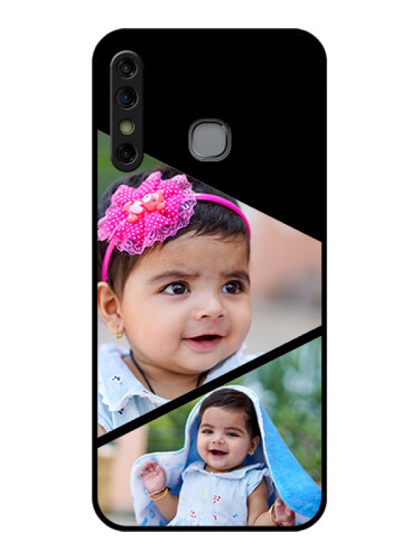 Custom Infinix Hot 8 Custom Glass Phone Case - Semi Cut Design