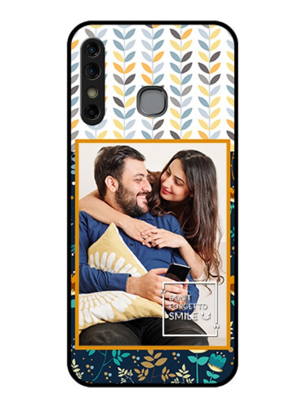 Custom Infinix Hot 8 Custom Glass Phone Case - Pattern Design
