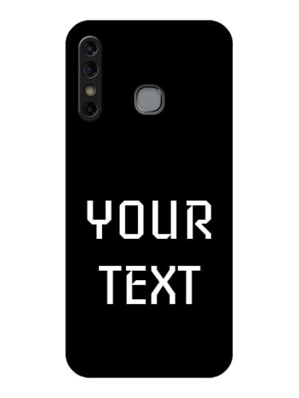 Custom Infinix Hot 8 Custom Glass Phone Case - Your Name Design