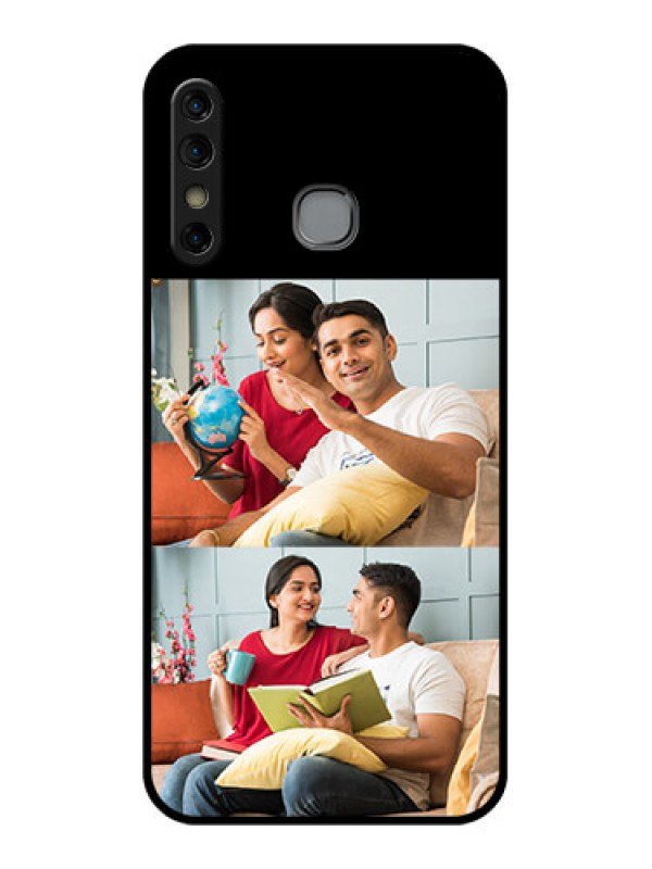 Custom Infinix Hot 8 Custom Glass Phone Case - 2 Images Design