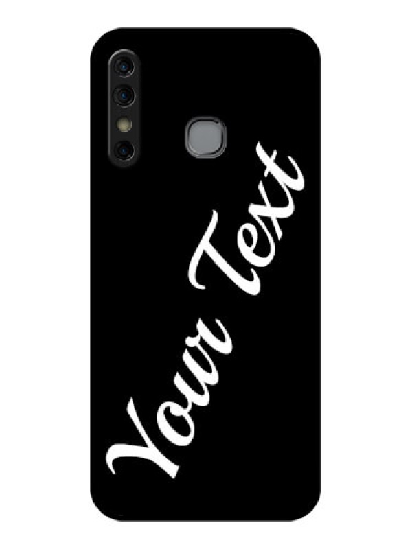Custom Infinix Hot 8 Custom Glass Phone Case - With Your Name Design